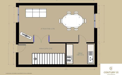 Maison avec appartement et terrain à Othée awans