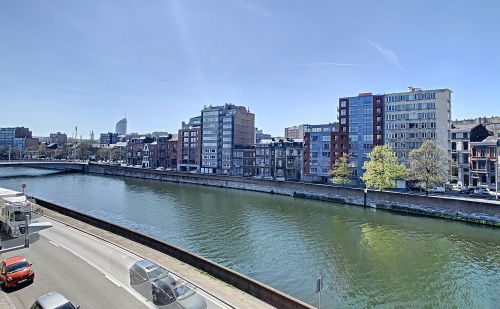Studio avec vue sur la Dérivation quartier Longdoz à Liège