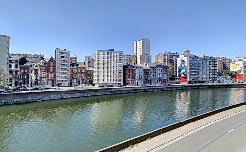 Studio avec vue sur la Dérivation quartier Longdoz à Liège