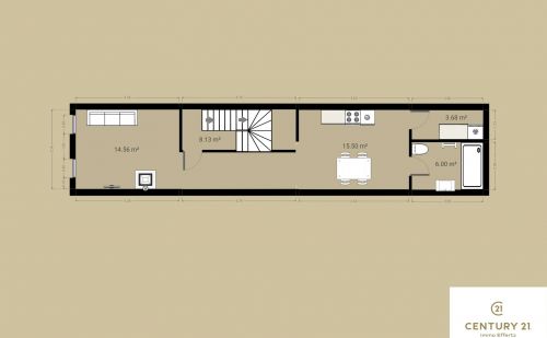 Maison de ville située dans le quartier Jonfosse