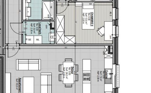 Appartement 2 chambres à vendre à Seraing