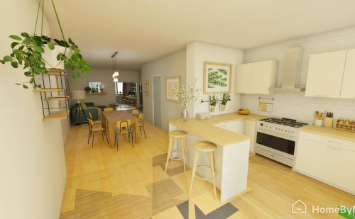 Maison 3 chambres à rénover avec jardin et garage