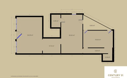 Rez-de-chaussée commercial au centre de Vaux s/Chèvremont