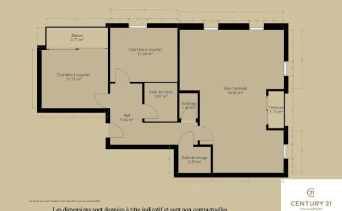 Appartement 2 chambres au coeur de Liège